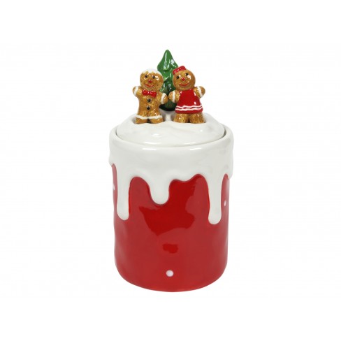 Буркан за сладки Gingerbread 12х23см червен Буркан за сладки Gingerbread 12х23см червен